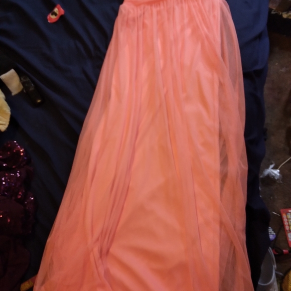 Pink strapless dress - Picture 5 of 5